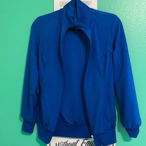 Cherokee royal blue infinity scrub jacket xs